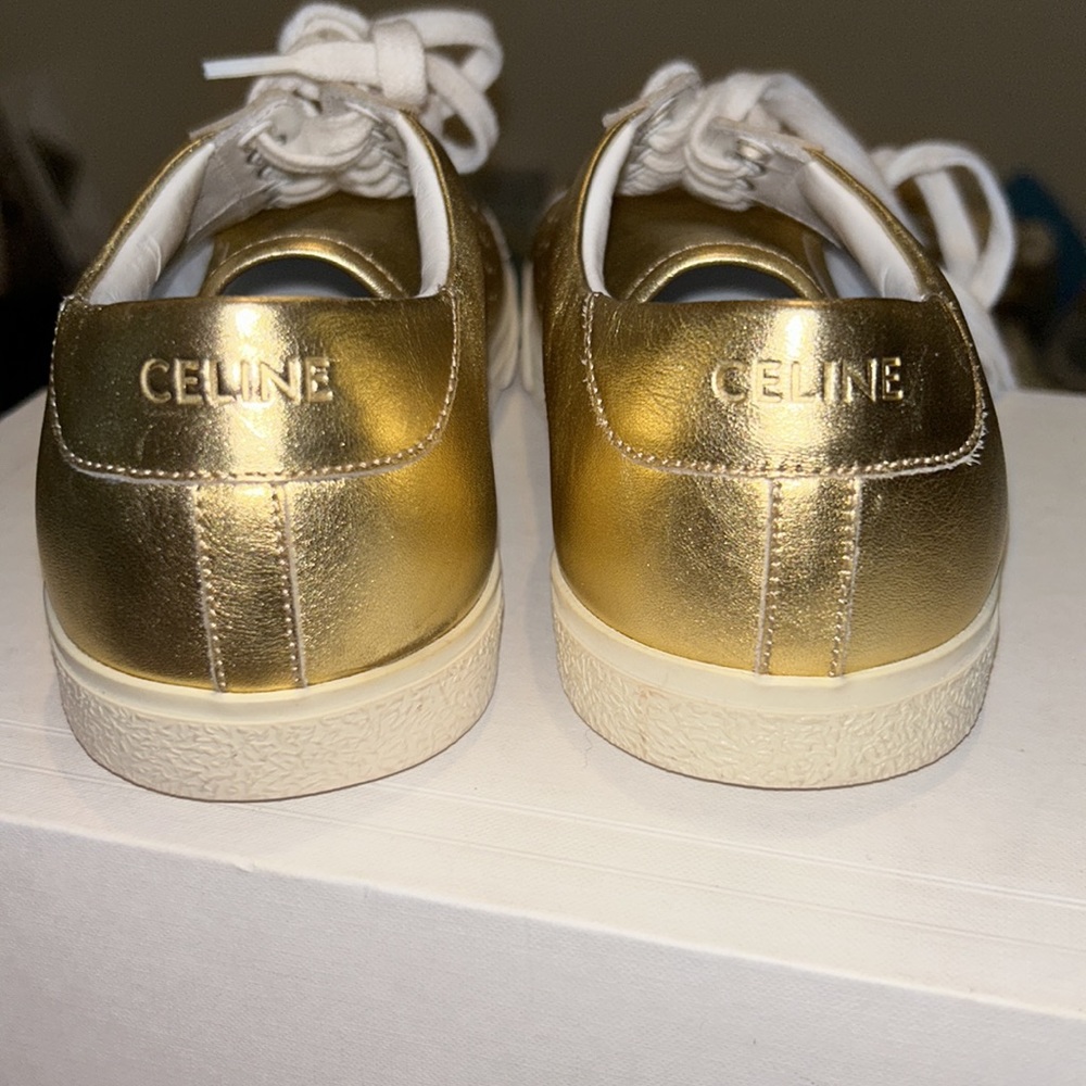 Celine TRIOMPHE sneaker in Gold - Picture 6 of 7